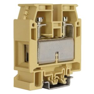 CBD Screw Clamp Feed Through Terminal Block (Beige)