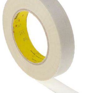 Scotch 69 Woven Glass White Cloth Tape, 25mm x 33m, 0.18mm Thick