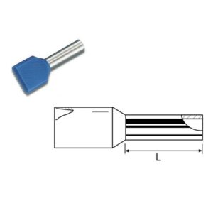 Bootlace Ferrules Insulated Double Entry