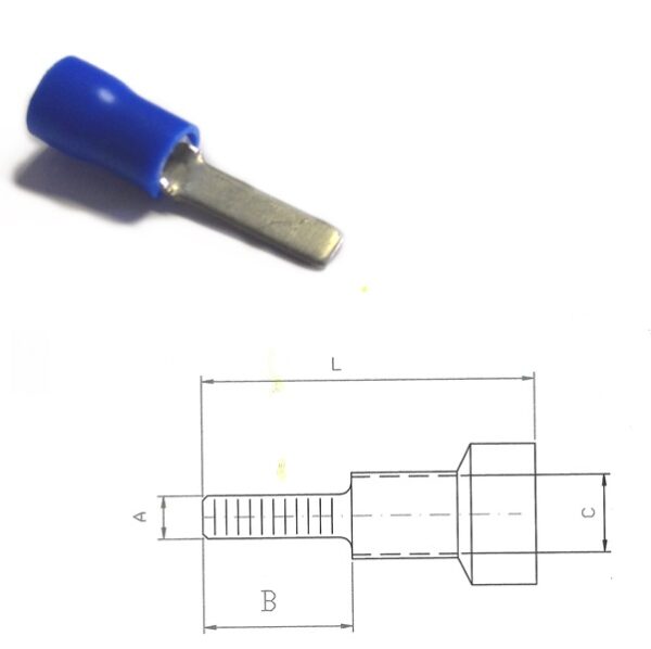 Pre-Insulated Flat Pin Terminals