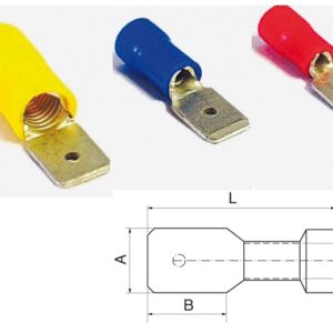 Pre-Insulated Push on Terminals (Male)