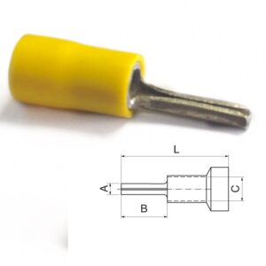 Pre-Insulated Round Pin Terminals