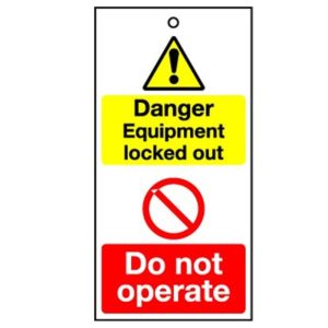 RPT32 Reusable Lockout Tags Danger Equipment Locked Out - Do Not Operate