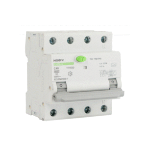 Noark RCBO 6kA 4 Mod 4 Pole Type A , B and C Curve 30mA and 300mA